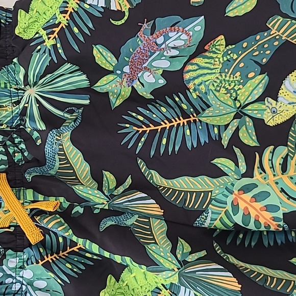 3/$21 H&M Kids Swim Trunks Sz 8-10 Cool tropical print! - Picture 3 of 7